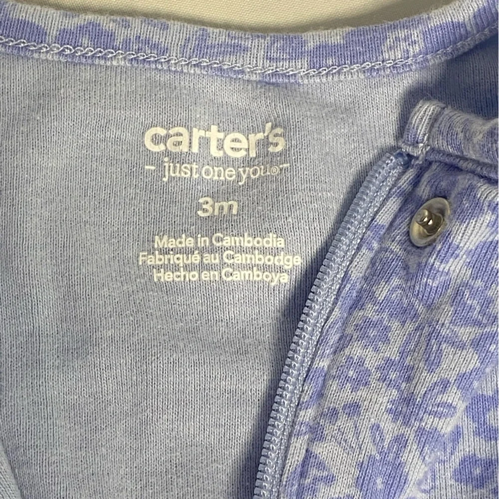 Carter's‎ Purple Floral Kids Footie